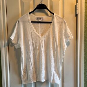 Wildfox v neck cotton tee